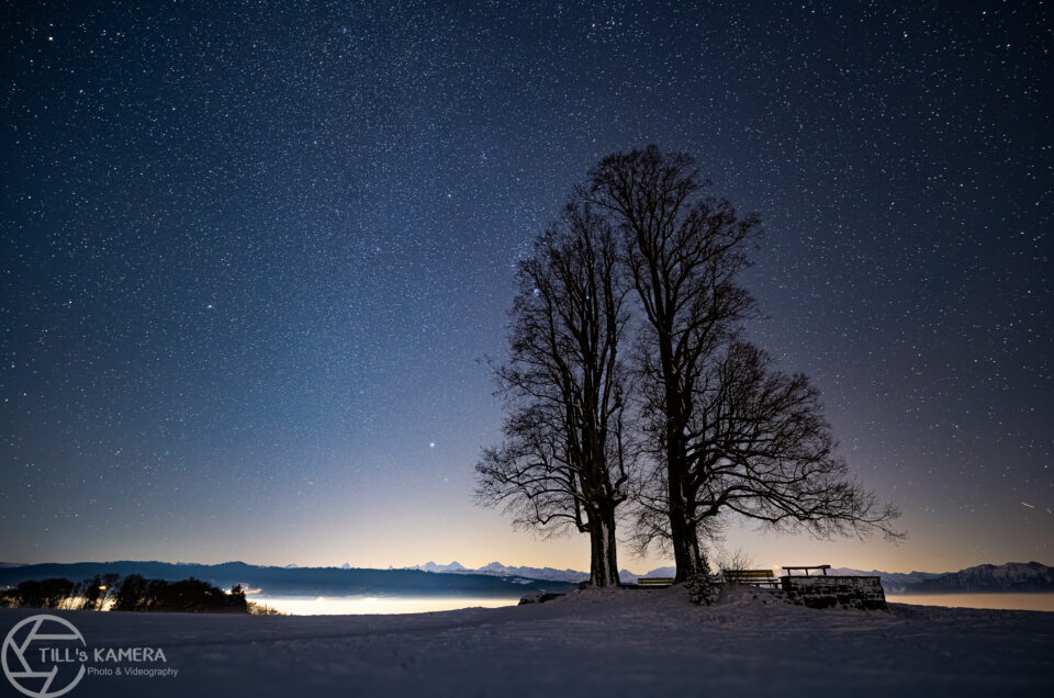 Sternenklare Nacht am Ballenbühl